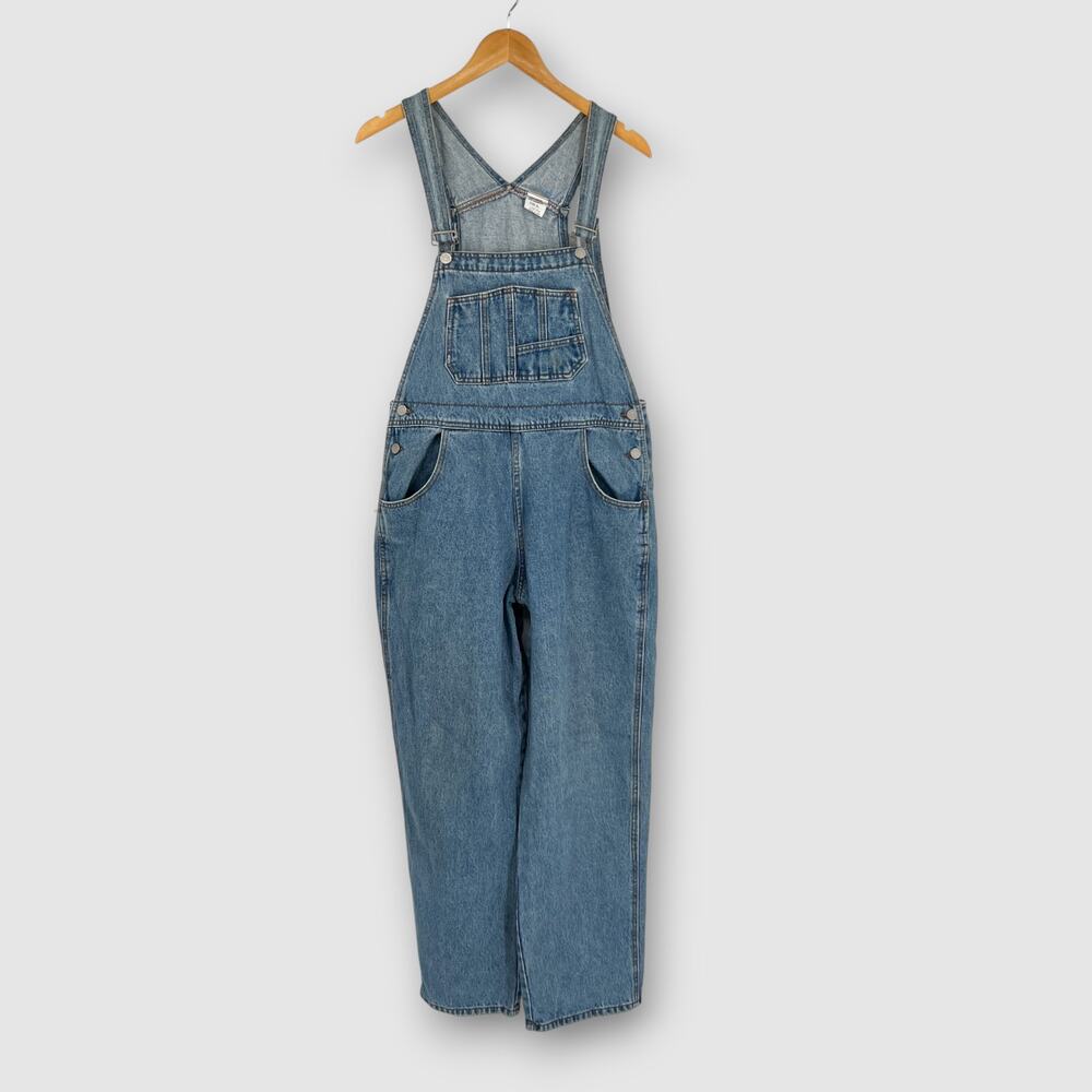 90s Vintage WAVE Denim Overalls Made in USA 100% Cotton Workwear Size XL